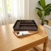 Compartment-divided storage trays, plastic woven baskets, storage baskets, remote control, sundries storage baskets, household daily sundries storage, cosmetics storage baskets details Picture